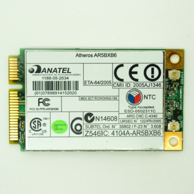 IBM Mini-PCI Express WIFI Card 39T5578 Atheros AR5BXB6 – Primelec