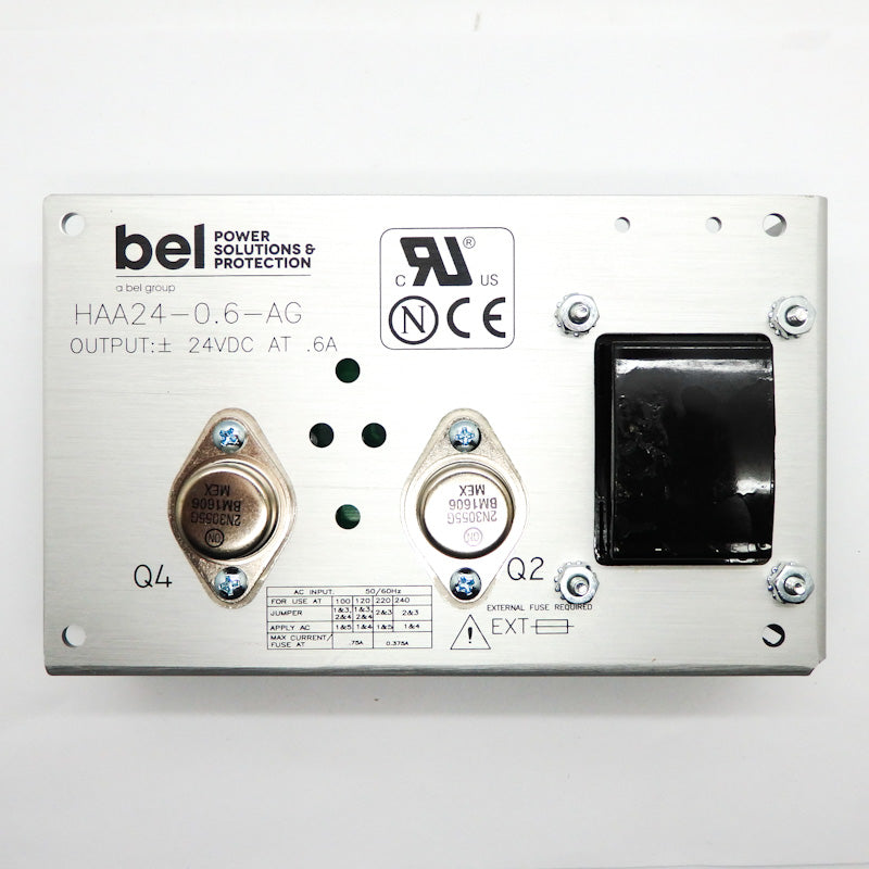Bel Power Solutions +/-24VDC 0.6A Panel Mount Linear Power Supply HAA24-0.6-AG