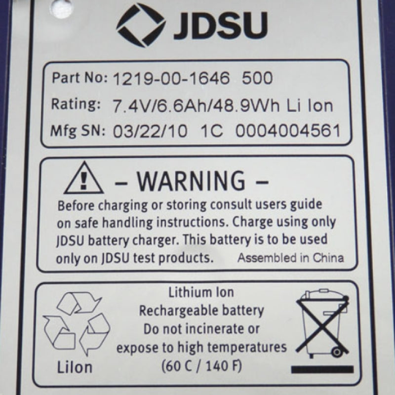 JDSU Acterna Wavetek DSAM Series Replacement Battery 1219-00-1646 500