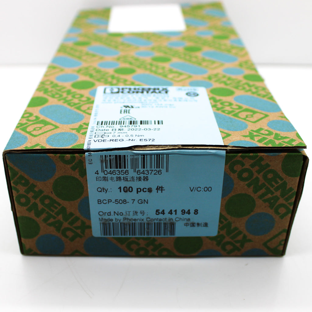 Phoenix Contact 7-Position 5.08mm Pluggable Terminal Block BCP-508