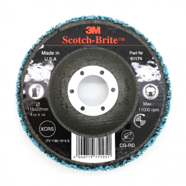 3M Scotch-Brite 115x22mm XCRS CG-RD Clean and Strip Disc 61174