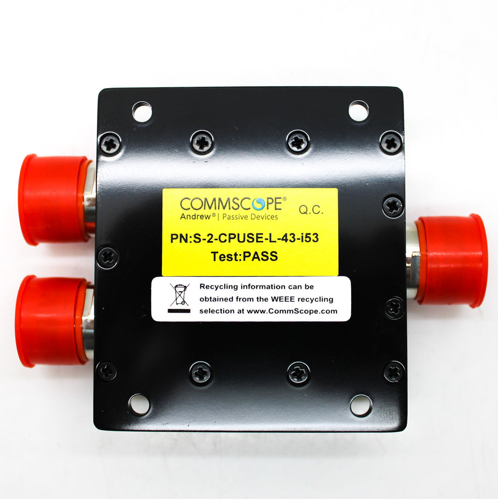 CommScope 555–2700 MHz 2-Way Low PIM Low Power Splitter S-2-CPUSE
