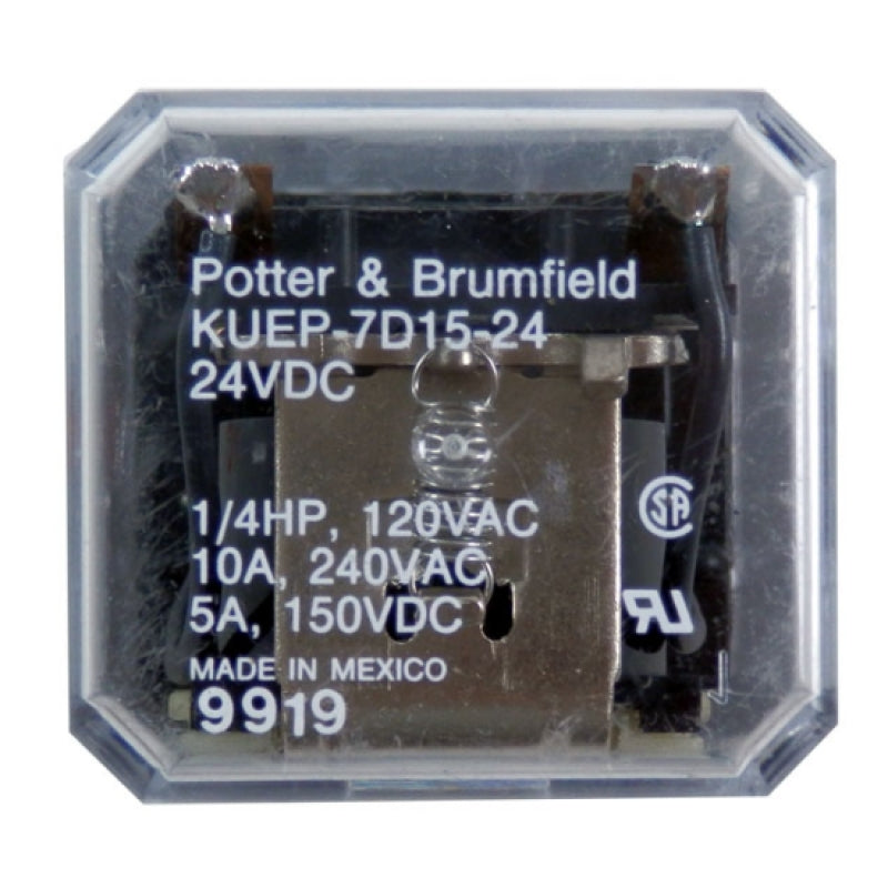 Potter & Brumfield 24VDC 10A 2 Form A (DPST-NO) Plug-In Relay KUEP-7D15-24