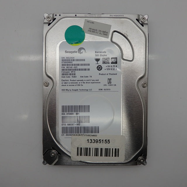 Seagate Barracuda 500GB 7.2K SATA 6Gbps 3.5