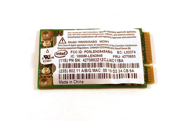 IBM Lenovo 42T0853 ThinkPad T60 T61 R60 X60 Anatel WM3945ABG Wireless Card
