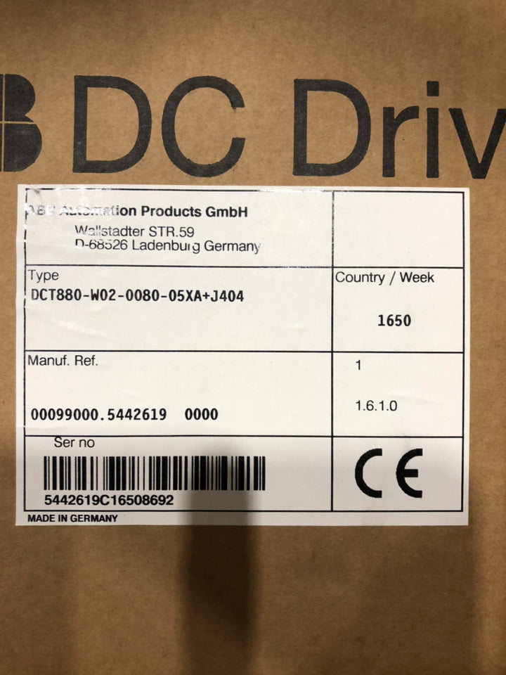 ABB 2Ph 80A Thyristor Power Controller DCT880W02008005XAJ404