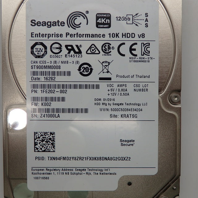 Seagate Enterprise 900GB 10K RPM SAS 12GBPS 128MB 2.5inch Hard Drive  ST900MM0008