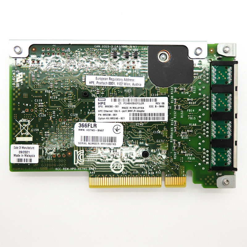 HPE 366FLR 665240-B21 1Gb 4-Port PCIe 2.1 Network Adapter 665238-001  665240-B21