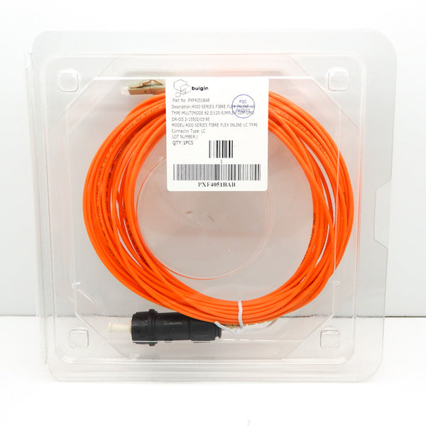Bulgin 4000 Series 10m LC to LC MultiMode Fiber Optic Cable PXF4051BAB