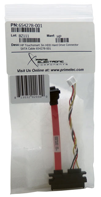HP Touchsmart 3in HDD Hard Drive Connector SATA Cable 654278-001