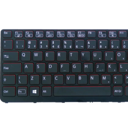Sony Vaio E Series Portuguese Backlit Black Red Laptop Keyboard 012-210B-9136-A