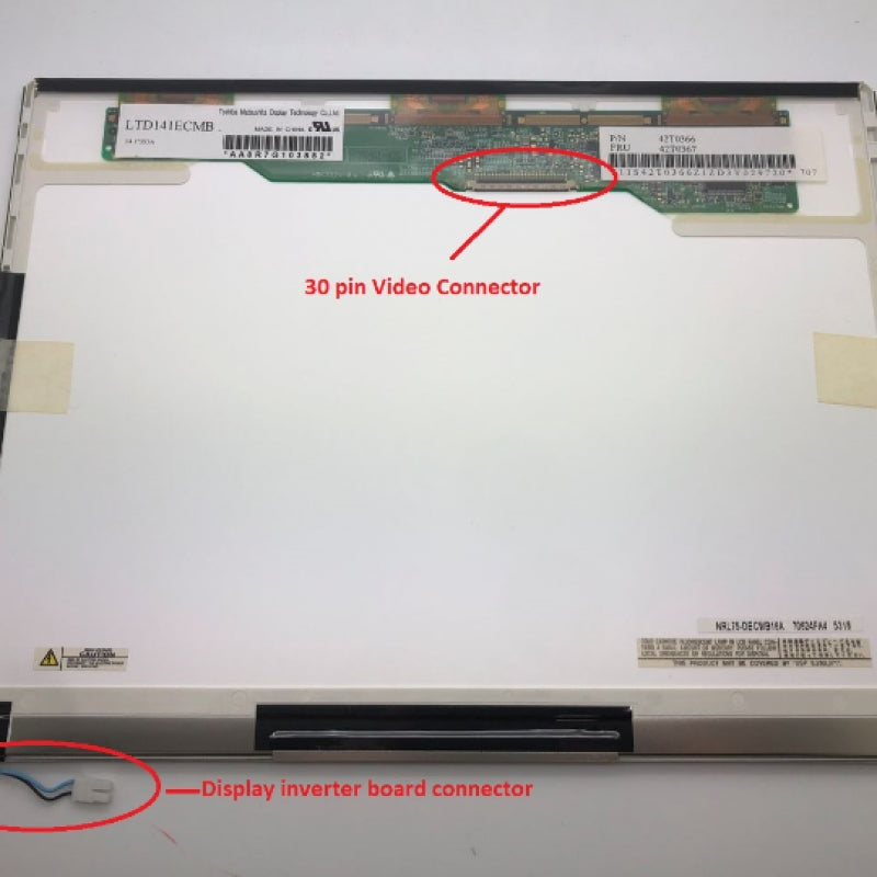 IBM Lenovo ThinkPad T40 T60 T61 T41 R60 14.1" XGA LCD Screen 42T0367 42T0366 LTD141ECMB