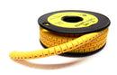 500 Pack of RS Pro Slide On Cable Marker 3.6 to 7.4mm Black on Yellow 812-1060
