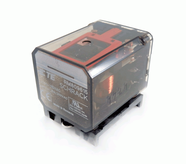 Schrack RM8 Series Non-Latching 25A DPDT Power Relay RM809615