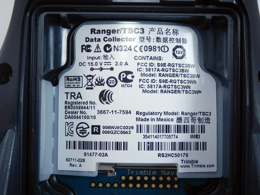 Trimble Ranger TSC3 Data Collector Controller 81477-02A – Primelec