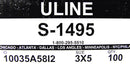 Pack of 100 ULine S-1495 3.1 mil 3 Inch x 5 Inch Anti-Static Bags