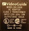 Video Guide 8 Volt 500mA Power Supply Model:260.10008