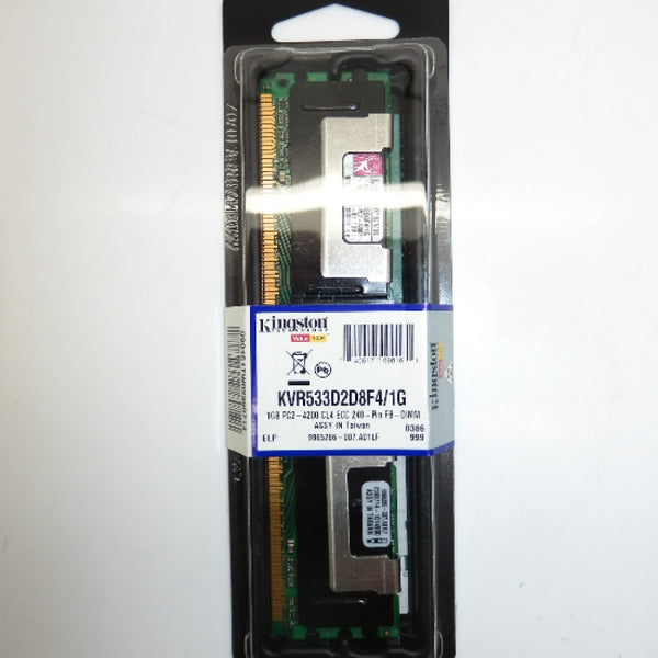 Kingston 1GB PC2-4200 ECC CL4 240-Pin DIMM Memory Module KVR533D2D8F4/1G