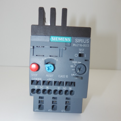 Siemens 0.45 - 0.63A FLC Range Single Mounting Overload Relay 3RU2116-0GC0