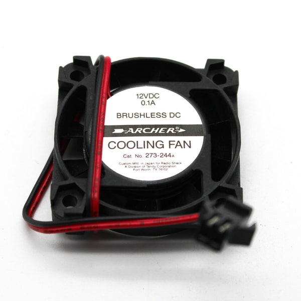 Archer 12VDC 0.1A 40x40x10mm Brushless Cooling Fan 273-244A