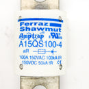 Mersen Ferraz Shawmut 150VDC 100A Fast Acting Semiconductor Fuse A15QS100-4