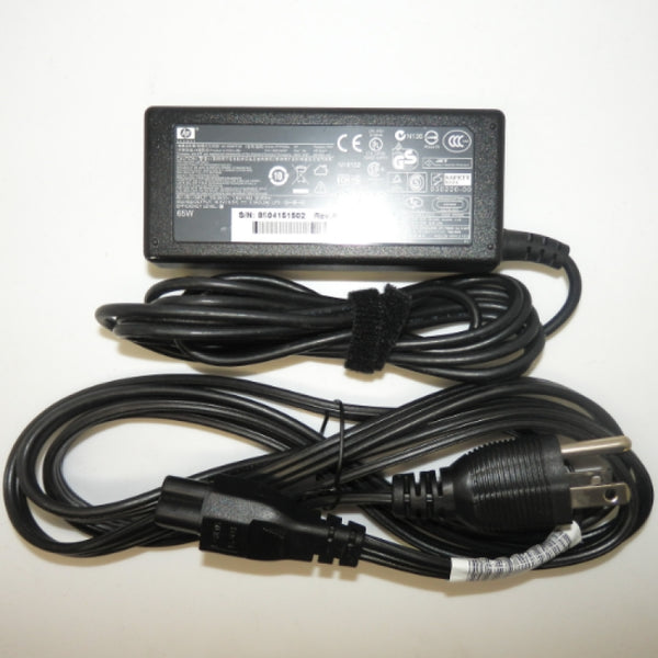 HP 65W AC Adapter w/ Power Cord 0957-2257 381090-001