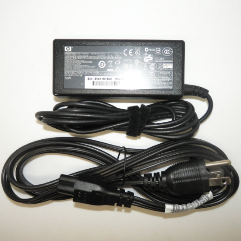 HP 65W AC Adapter w/ Power Cord 0957-2257 381090-001
