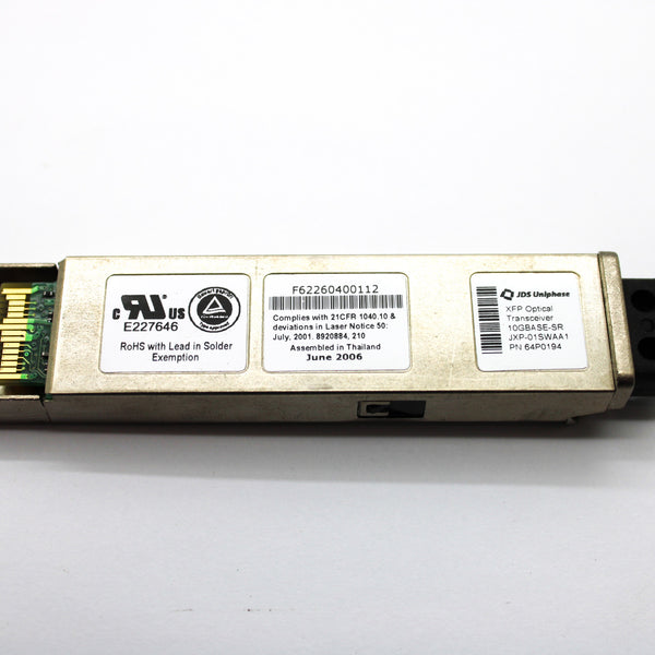 JDSU 10GB 10GBASE-SR XFP JXP Series Optical Transceiver JXP-01SWAA1 64P0194