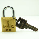 20 Pack of Papaiz 20mm 3/4 Inch CR20 Brass Padlock with Key