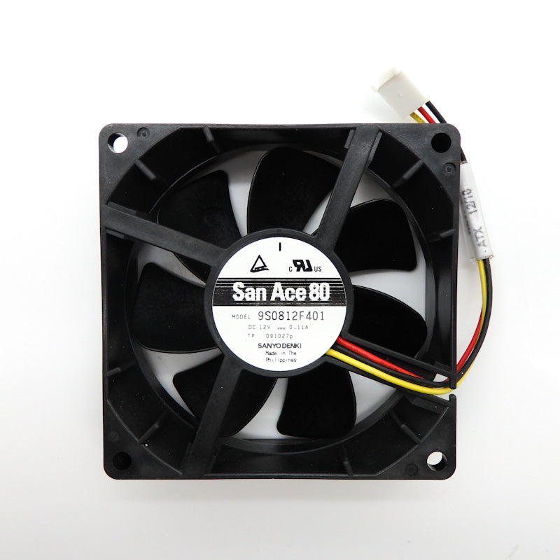 Sanyo Denki San Ace 80 12VDC 0.11A 32.84CFM Low Noise DC Fan 9S0812F401