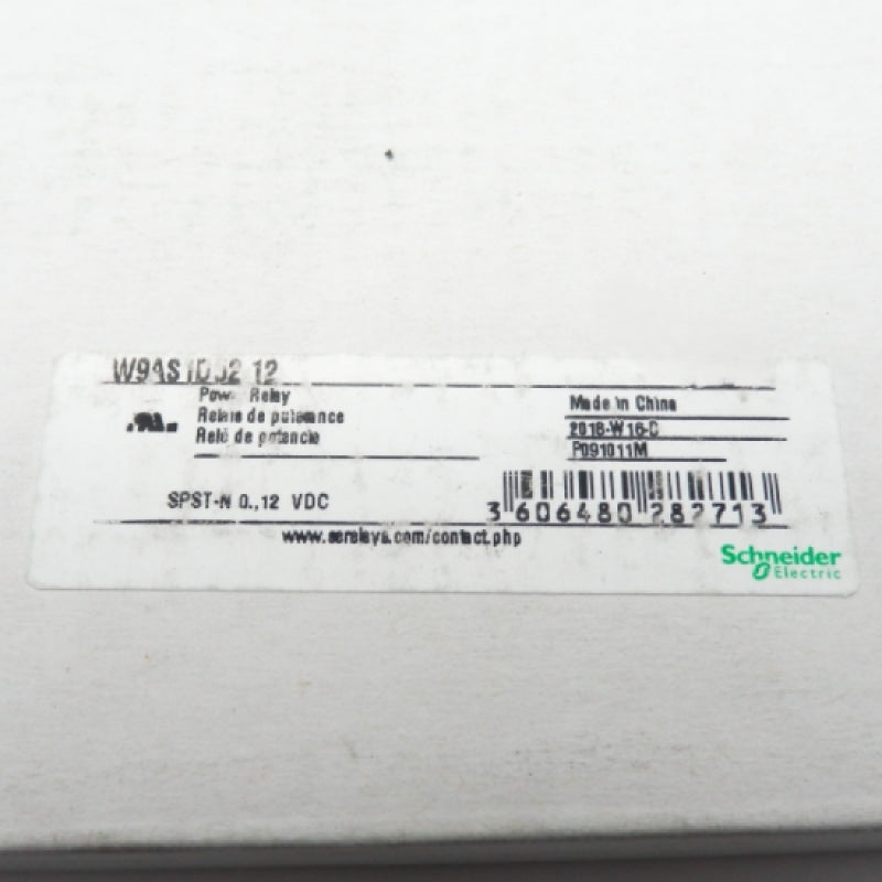 Schneider Electric W9AS1D52-12 12VDC 30A Electromechanical Power Relay