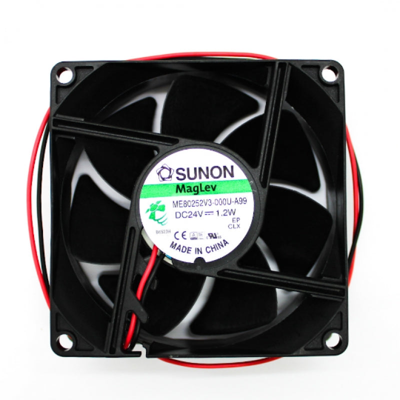 Sunon DC24V 1.2W 2600RPM 33CFM 80x80x25mm Fan w/ 2-Wire Leads ME80252V3-000U-A99