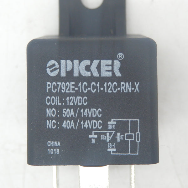 Picker PC792E-1C-C-12C-RN-X 50A 12VDC SPDT Mini ISO Relay