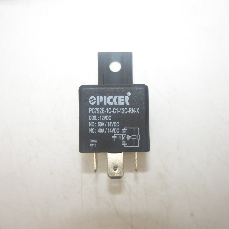 Picker PC792E-1C-C-12C-RN-X 50A 12VDC SPDT Mini ISO Relay