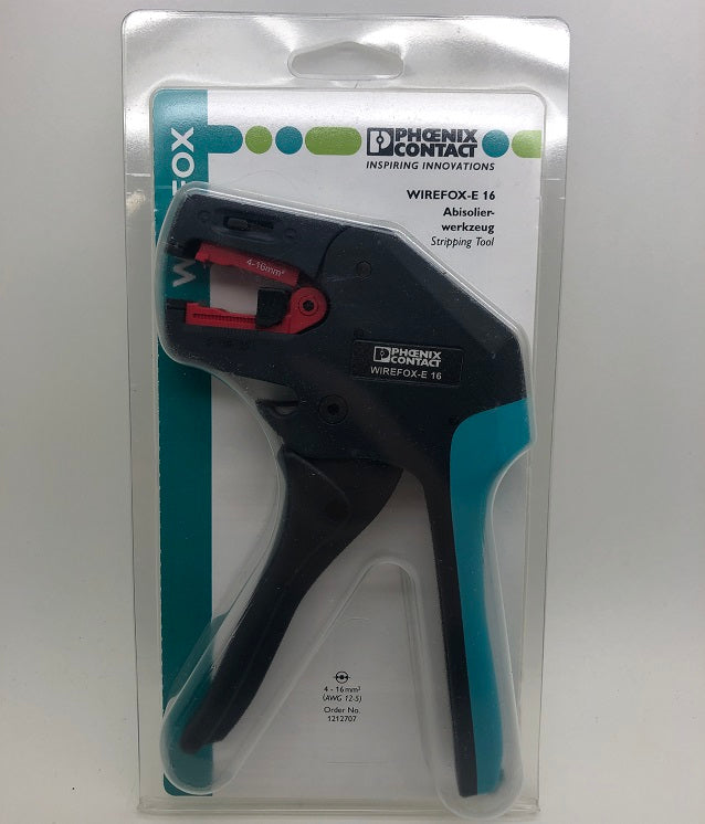 Phoenix Contact Wirefox-E 16 10-5 AWG Straight Right Angle Strip Tool 1212707