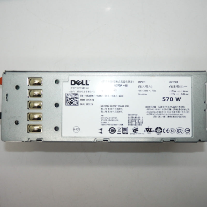 Dell PowerEdge R710 T610 570W Server Power Supply T327N A570P-01