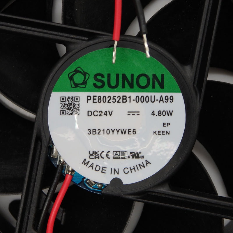 Sunon 24VDC 80x80x25 Mm 60CFM 4,8 W 4800 RPM Ventola DC 2 Fili PE80252B1-000U-A99 - Foto 2
