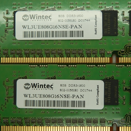 Lot of 4 Wintec 8GB DDR3-1600 Server Ram WL3UE808G16NSE-PAN