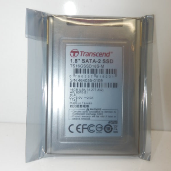 Transcend 16GB 1.8" Internal Solid State Drive TS16GSSD18S-M