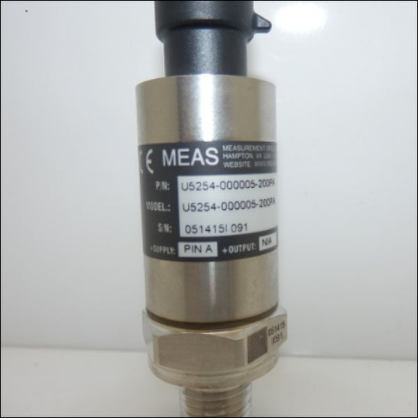 TE Connectivity U5254-000005-200PA 0-200 PSI Industrial Pressure Sensor