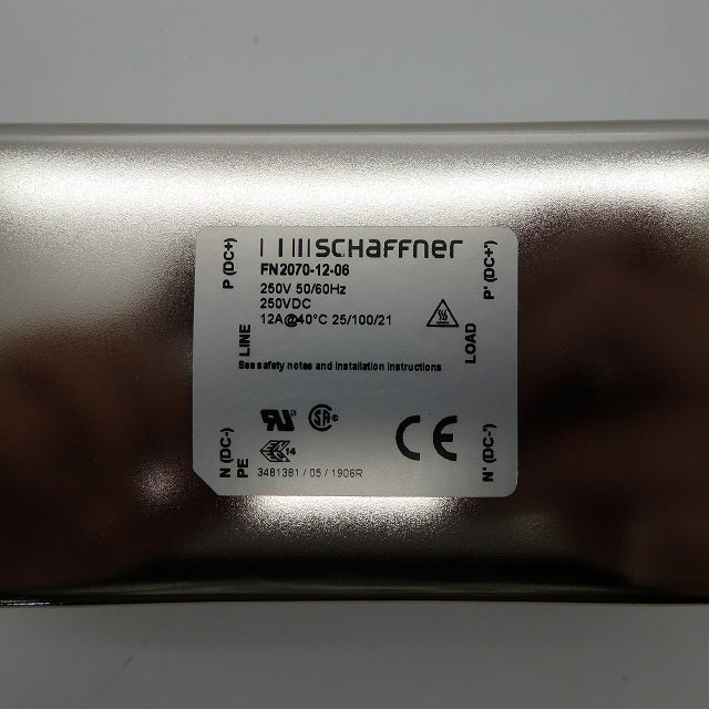 Schaffner FN2070-12-06 1-Ph 250VAC 12A FN 2070 Series Multi-Stage EMI AC Filter