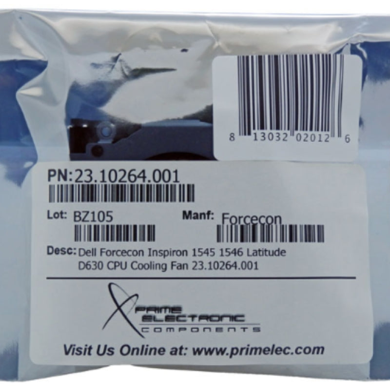 Dell Forcecon Inspiron 1545 1546 Latitude D630 CPU Cooling Fan 23.10264.001