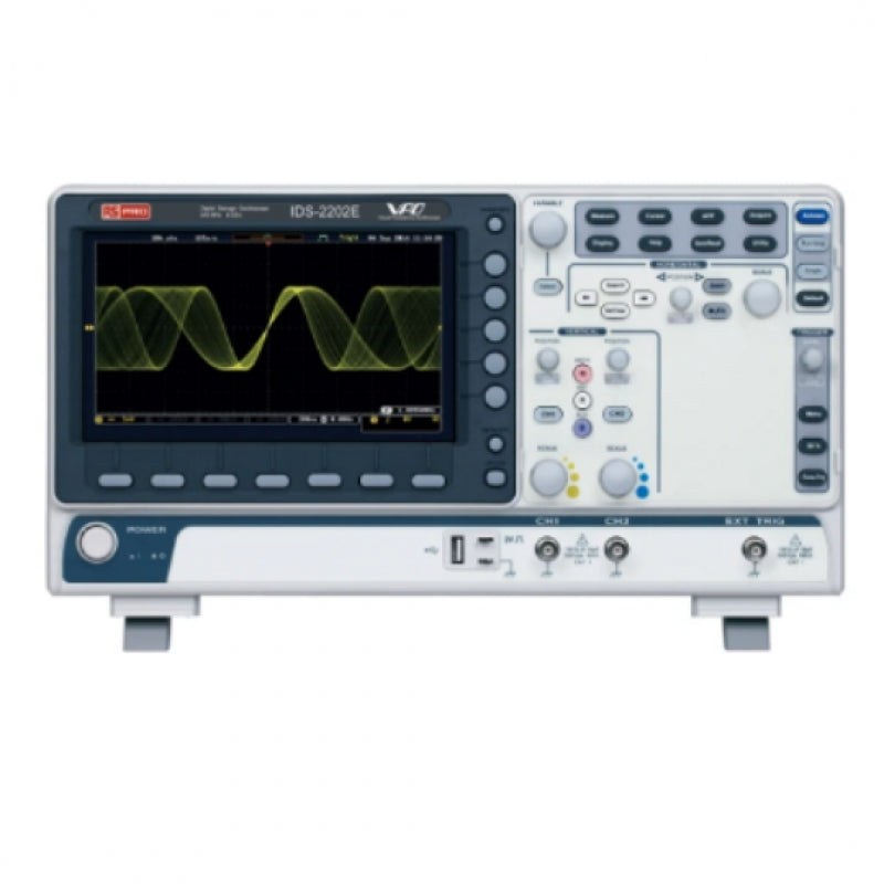 RS Pro 200MHz 2 Channel Bench Digital Storage Oscilloscope IDS-2202E