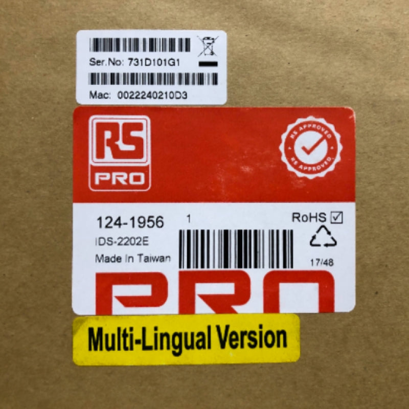 RS Pro 200MHz 2 Channel Bench Digital Storage Oscilloscope IDS-2202E