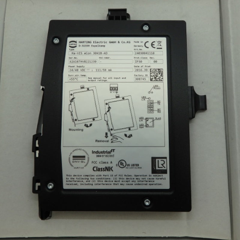 Harting Ha-VIS eCon 3041B-AD 5-Pot Unmanaged Switch 24030041110