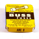 5 Pack Bussmann 8A Ceramic Fast Blow Fuses ABC-8