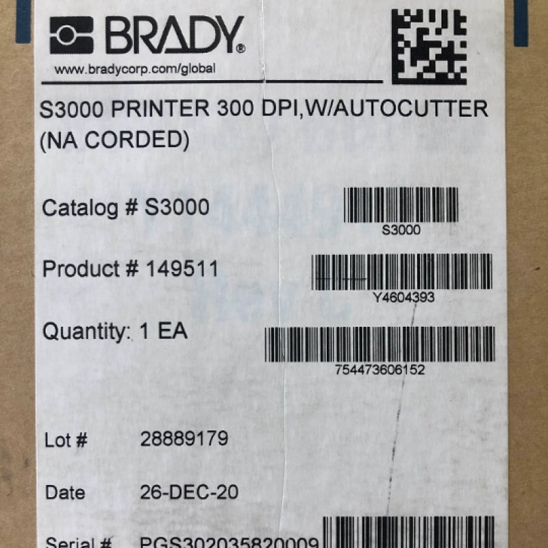 Brady Brady  S3000 Printer Sign and Label Printer