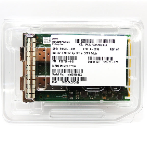 Intel X710-DA2 Ethernet 10Gb 2-port SFP+ OCP3 Adapter for HPE P28778-B21