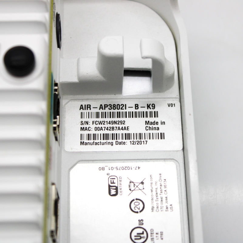 Cisco Aironet 3802 Series 2.4GHz/5GHz Wireless Access Point AIR-AP3802 ...