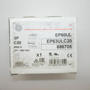 GE 20A 3P Miniature Circuit Breaker EP63ULC20